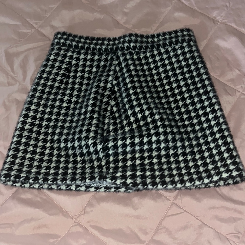 Lulus Black and White Mini Skirt